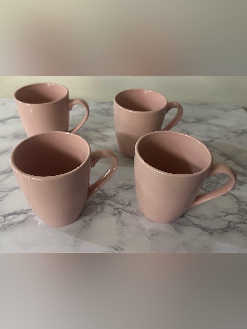 Gibson Home Set of 4 Pink  Coffee Mugs